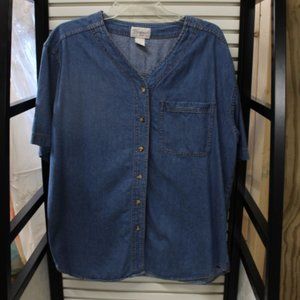⭐️CLEARANCE SALE⭐️Royal Sport Short Sleeve Denim Shirt SZ: XL